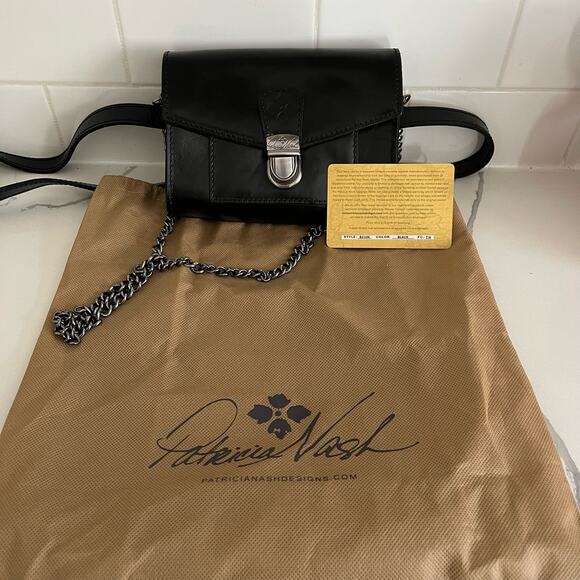 Patricia Nash Bishop Belt Bag Heritage Leather Convertible Shoulder Crossbody - Picture 13 of 13